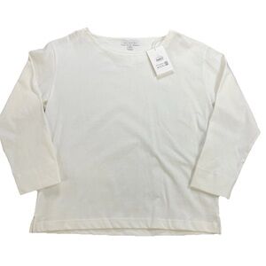 Elegant White Long Sleeve Women's Top